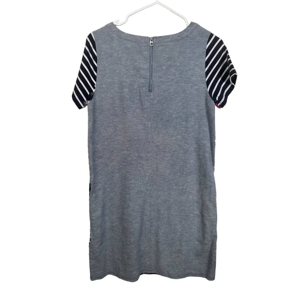 Joules‎ Imelda Shift floral and denim dress, size 6